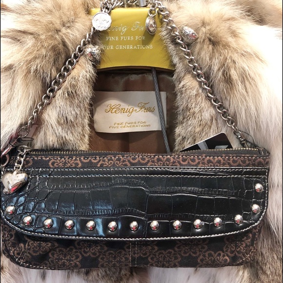 Kathy Van Zeeland Handbags - Kathy Van Zeeland Heart Chain Shoulder Bag